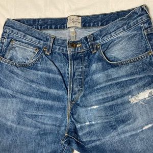 Prps heirloom light blue destroyed relaxed jeans